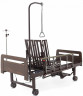 Медицинская кровать для лежачих больных электрическая YG-3 ЛДСП Венге с боковым переворач., с матрасом