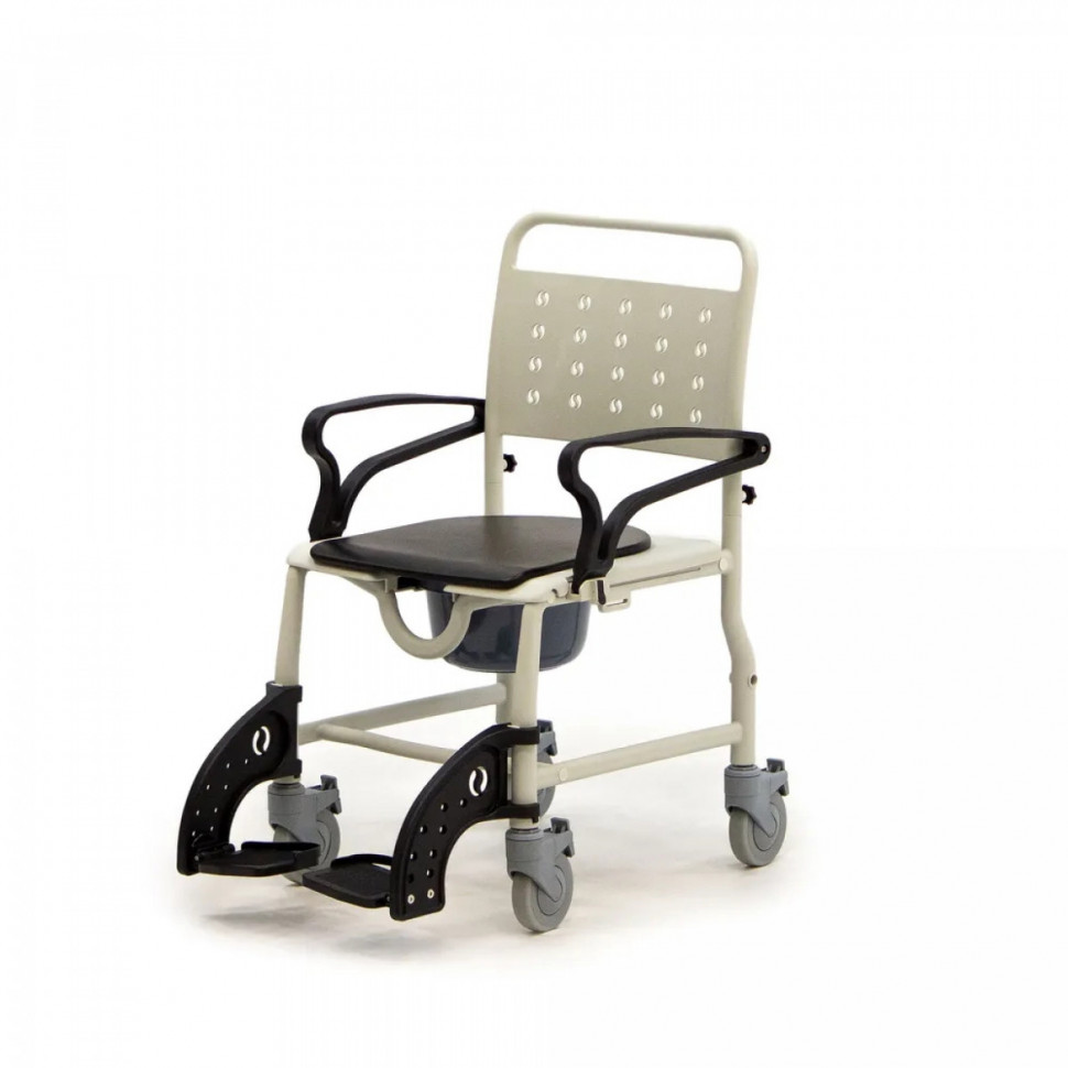 Кресло-каталка с санитарным оснащением MET BASTI (20130) Черный