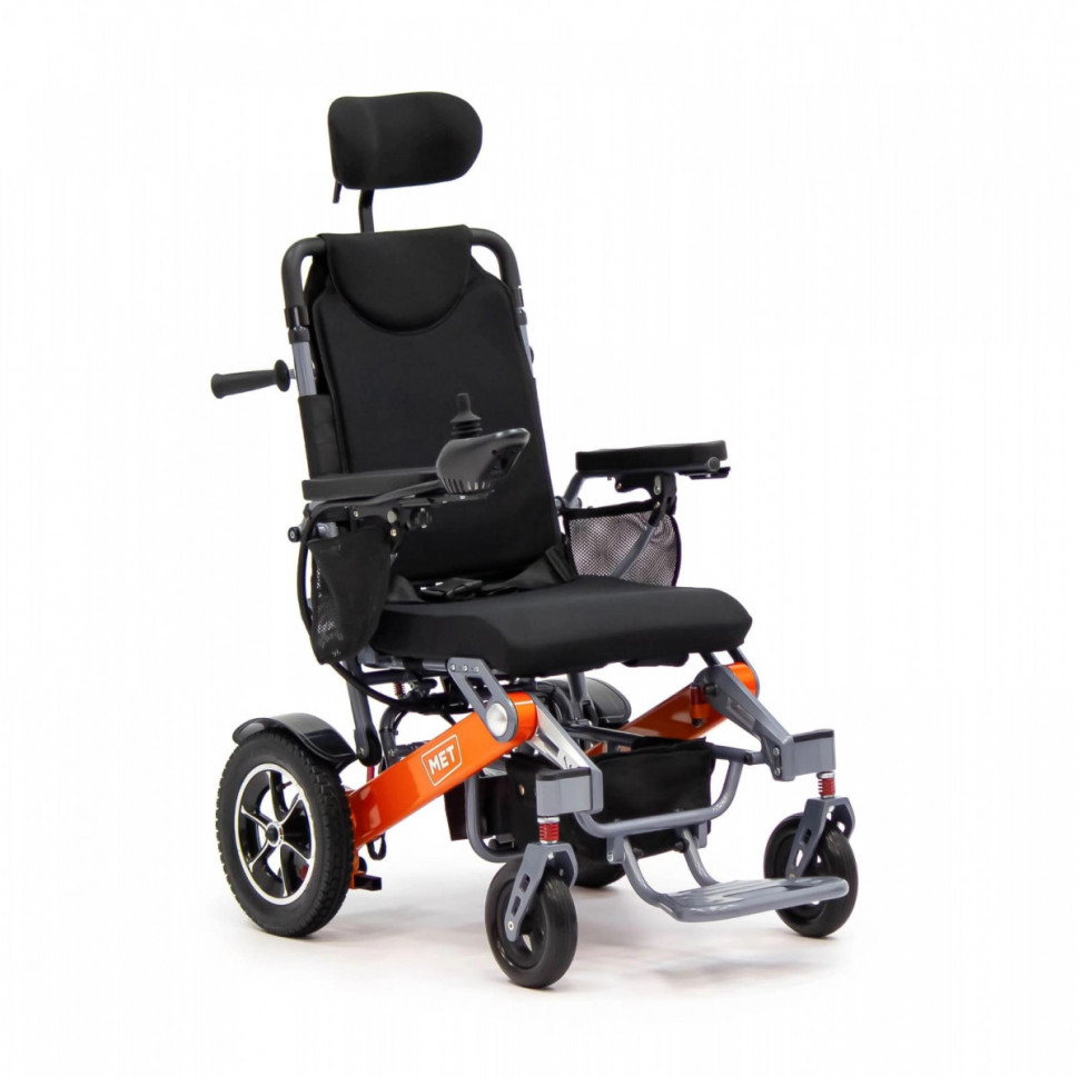 Кресло-коляска с электроприводом MET COMPACT PLUS складная